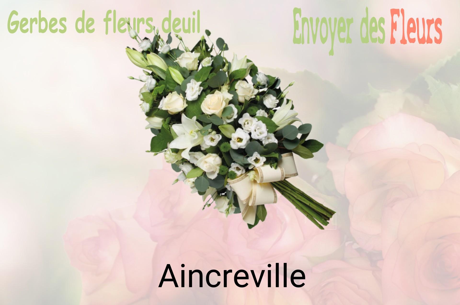 Gerbe de fleurs de deuil livrée à Aincreville